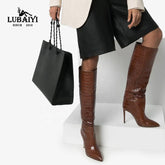 Winter High Heel Knee Boots - FashionByTeresa